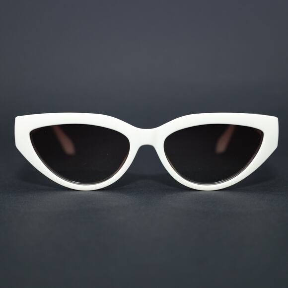 Quay Australia Accessories - Quay Australia NARROW DOWN Cat Eye Sunglasses - Bone / Brown Polarized - NWT